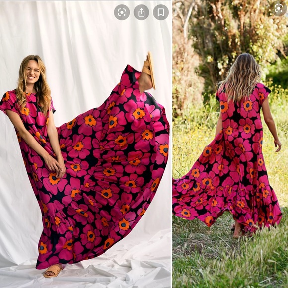 Blossom Maxi Dress 0 Silk 